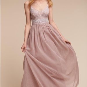 Adrianna Papell BHLDN formal bridesmaids dress